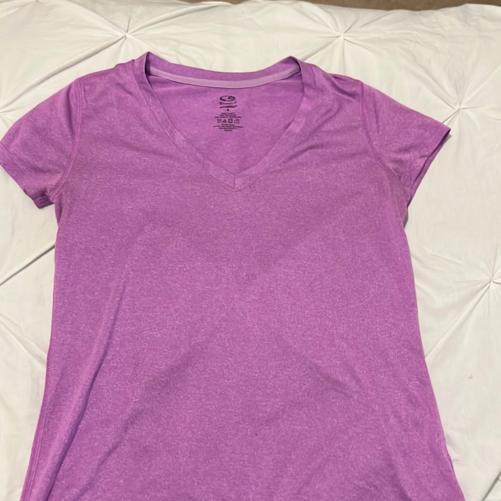 Purple champion workout shirt